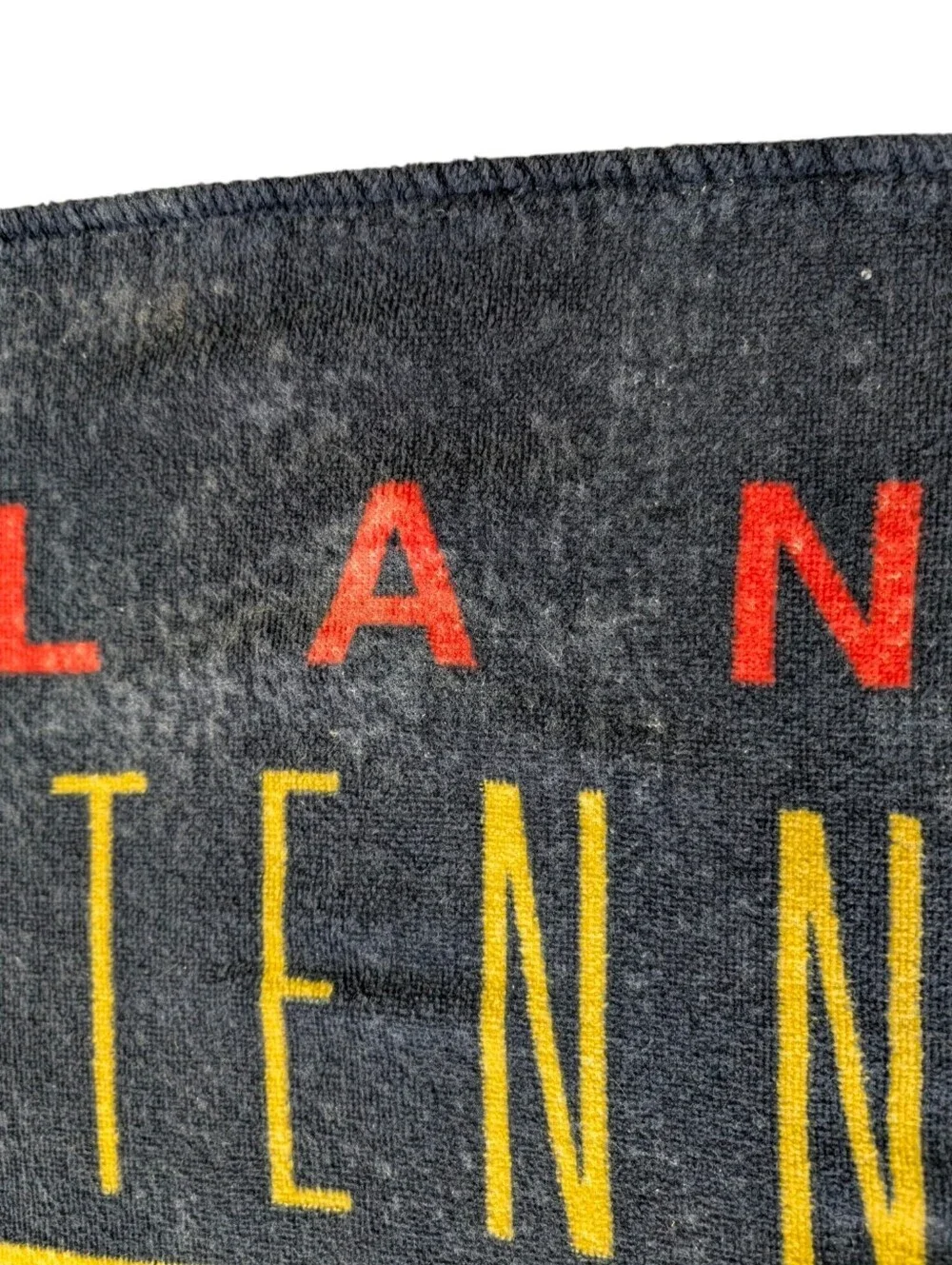 Vintage Cannon Atlanta 1996 Centennial Olympic Games Beach Towel - Black/Teal
